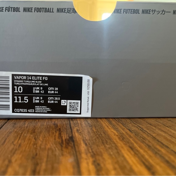 Nike Mercurial Vapor 14 Elite FG Size 10 - Picture 3 of 7